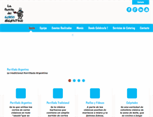 Tablet Screenshot of laparrilladelgordoargentino.com